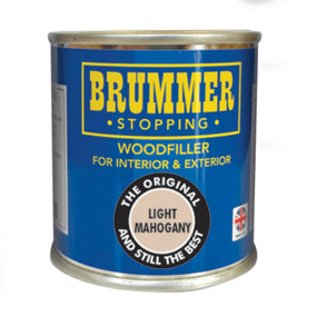 Brummer Wood Filler Light Mahogany 250g - The Original And Still The Best