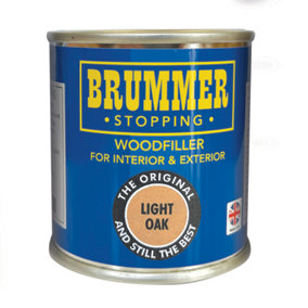 Brummer Wood Filler Light Oak 250g - The Original And Still The Best