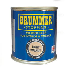 Brummer Wood Filler Light Walnut 250g - The Original And Still The Best