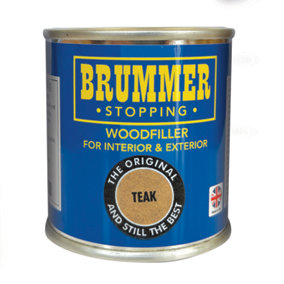 Brummer Wood Filler Teak 250g - The Original And Still The Best