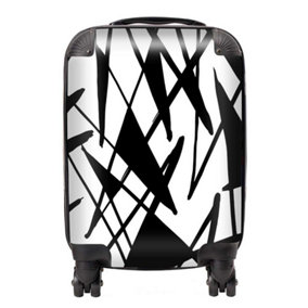 Brush Abstract Pattern Suitcase - Small