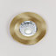 Brushed Brass 10W LED Downlight - Warm & Cool White - Dimmable IP65 - SE Home