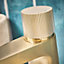 Brushed Brass Premium Mono Basin Sink Tap Knurled Handle Luxury Brassware
