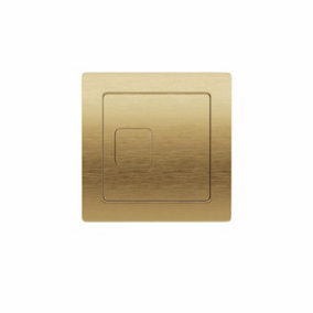 Brushed Brass Toilet Concealed Cable Cistern WC Toilet Push Button Square Dual Flush Plate