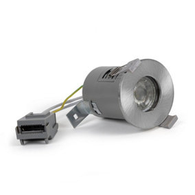 Brushed Chrome GU10  Fire Rated Downlight - IP65 - SE Home