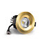 Brushed Gold 10W LED Downlight - Warm & Cool White - Dimmable IP65 - SE Home