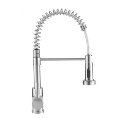 Brushed Nickel Commercial Swivel Pull out Kitchen Tap Mixer Tap Faucet