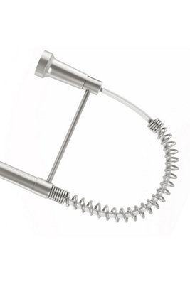 Brushed Nickel Commercial Swivel Pull out Kitchen Tap Mixer Tap Faucet
