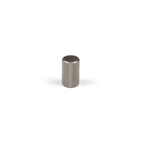 Brushed Nickel Cylinder Knob with 17mm Diameter