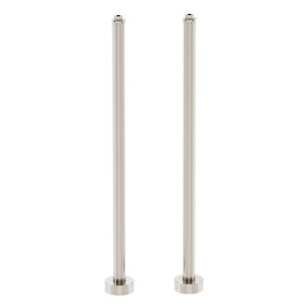Brushed Nickel Finish Freestanding Bath Stand Pipes
