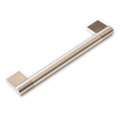Brushed Nickel Keyhole Boss Bar Handle 160mm 16mm Bar Thickness Kitchen Cabinet Drawer Door Pull Silver Grey
