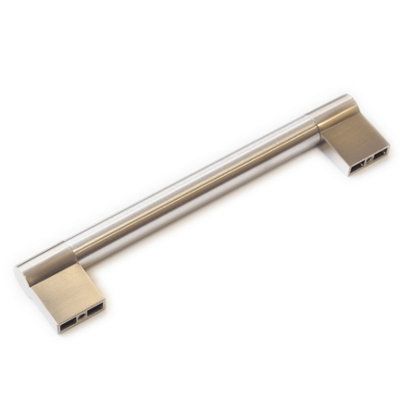 Brushed Nickel Keyhole Boss Bar Handle 160mm 16mm Bar Thickness Kitchen Cabinet Drawer Door Pull Silver Grey