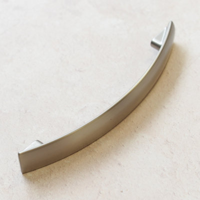 Brushed Nickel Kitchen Cabinet Bow Handle 128mm Bathroom Bedroom Drawer Door Furniture Pull Silver Grey Pull