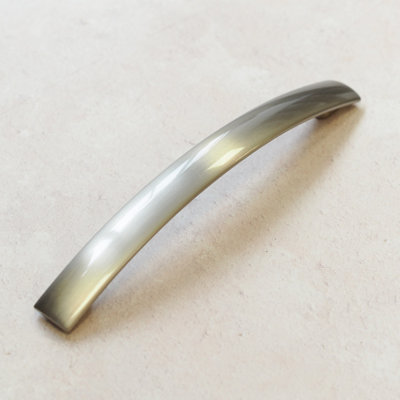Brushed Nickel Kitchen Cabinet Bow Handle 160mm Bathroom Bedroom Door Drawer Cupboard Wardrobe Furniture Pull Grey Silver