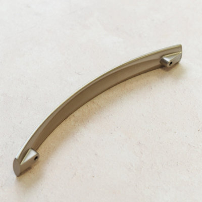 Brushed Nickel Kitchen Cabinet Bow Handle 160mm Bathroom Bedroom Door Drawer Cupboard Wardrobe Furniture Pull Grey Silver
