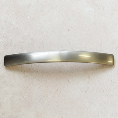 Brushed Nickel Kitchen Cabinet Bow Handle 160mm Bathroom Bedroom Door Drawer Cupboard Wardrobe Furniture Pull Grey Silver