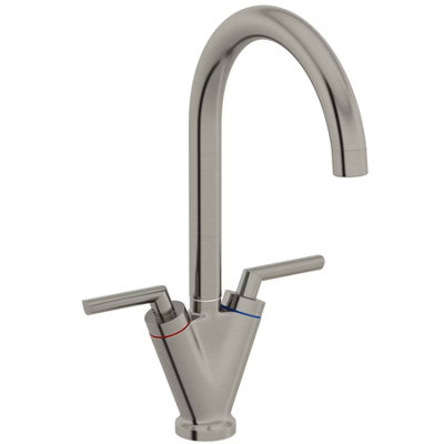 Brushed Nickel Kitchen Sink Mixer Tap