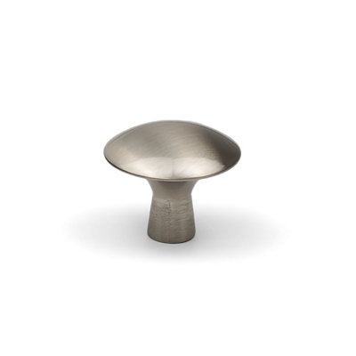 Brushed Nickel Round Circular Kitchen Cabinet Knob
