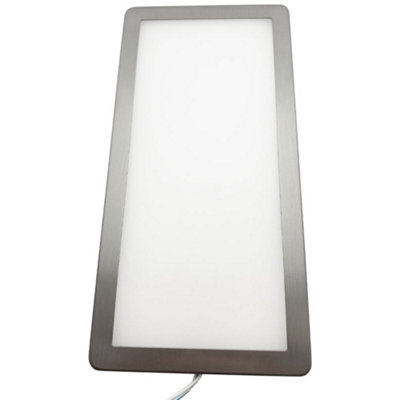 Brushed Nickel Ultra-Slim Kitchen Under Cabinet LED Light Kit with ...