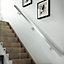 Brushed Square Stainless Steel Stair Handrail Kit L 325 cm