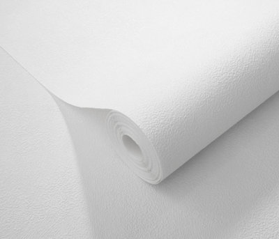 Brushed Texture - Textured White Paintable Wallpaper - Paste the Wall