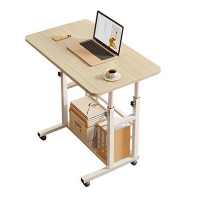 Brushed White Yu Wood Color Home Bedroom Height Adjustable Movable ...