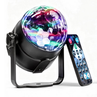 Bryte Disco Ball Party Light 7 Colour Modes Full Rotating USB RGB LED ...