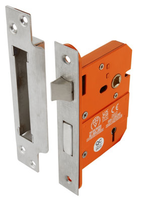 BS 5 Lever 66mm Mortice Sashlock (45mm Backset), 1mm Intumescent Hardware Protection Included Price Comparisons | Compare The Build