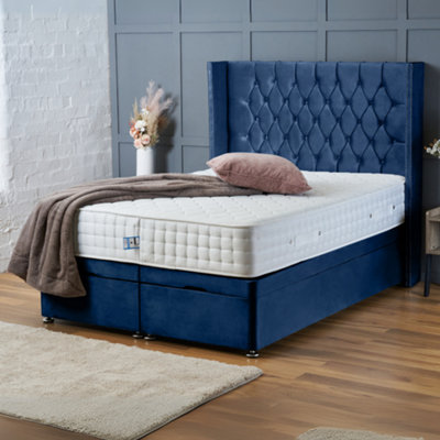 Bsspoke Ottoman Divan Chesterfield Wingback Bed Lift up Storage Bed ...