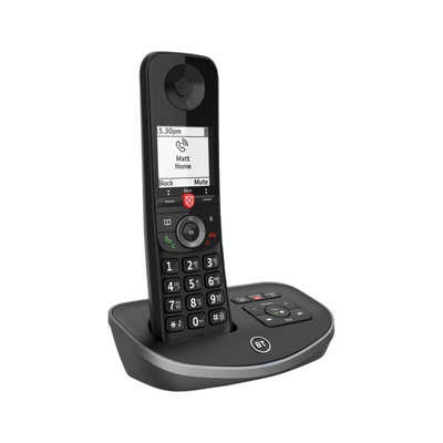 BT Advanced 60849 Cordless Home Phone, Answering Machine, Black | DIY ...