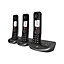 BT Advanced 60852 Cordless Home Phone, Answering Machine, Black, Triple Pack
