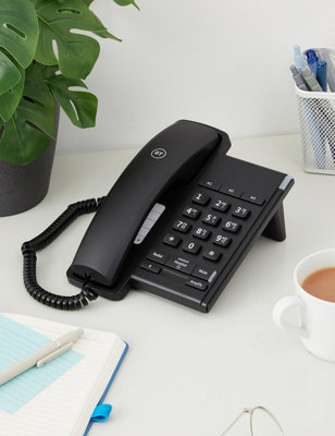 BT Converse 2100 Corded Landline House Phone, Home Phone, 3 Quick Dial ...