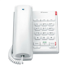 BT Converse 2100 Corded Telephone, White