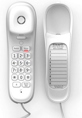 BT Duet 210 Corded Telephone, White