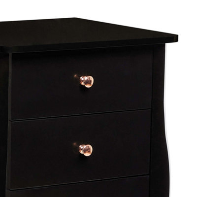 slim fit dress slacks Kendall 6-Drawer Dresser Black and Gold main image 1