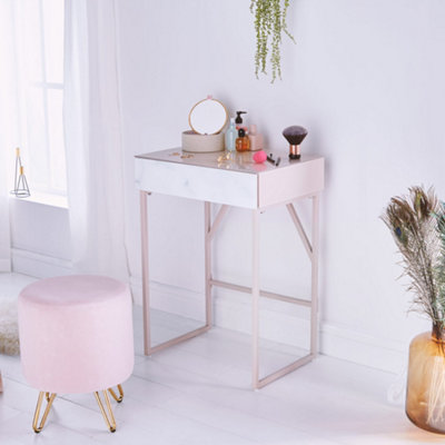 Rose gold dressing online table chair