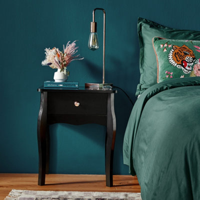2 black nightstands outlet