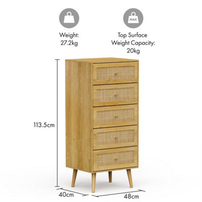 Tall dresser 2024 bedroom set