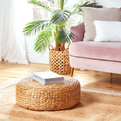 Large deals woven pouf