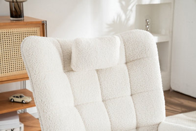 BTM Comfortable Rocking Chair with Cushion Recliner Lounge Chair for ...