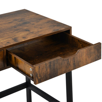 BTM Computer Desk Dressing Table with 2 Drawers Work Table Home Office ...