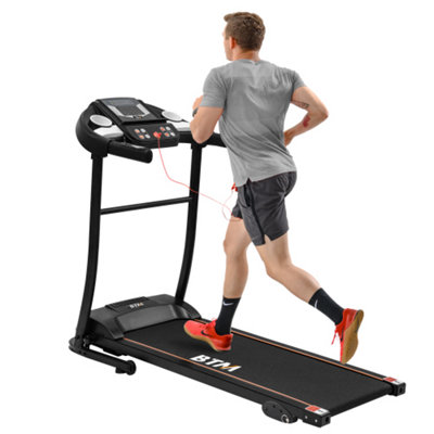 BTM Electric folding treadmill for home, 1.5HP motor, manual 