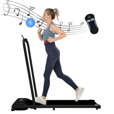 BTM Folding Treadmill Under Desk Use 1-6 KMH Portable Walking Running ...