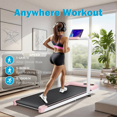 BTM Folding Treadmill with Handrail, 1 To 10km/h Speed, LED Display ...