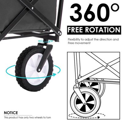 BTM Garden transport cart foldable pull wagon collapsible hand trolley ...