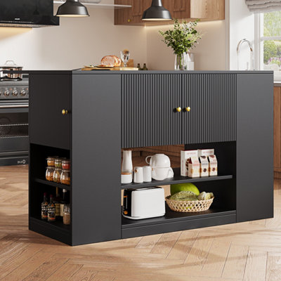 BTM Modern kitchen island, sideboard, kitchen cabinet with drawers and ...