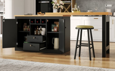 BTM Rotating Bar Table 120 to 180 x 40 x 76 cm Coffee Bar