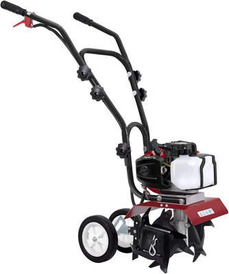 BU-KO 52CC Garden Petrol Tiller Engine 3HP 2 Strokes Lawn Soil Cultivator Rotovator Engine - 3