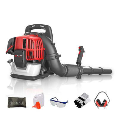 BU-KO 52CC Petrol Backpack Leaf Blower - Powerful 2 Stroke Air Cooled Engine