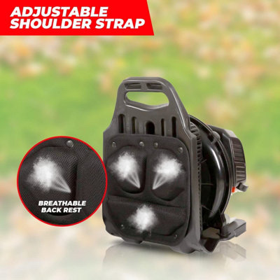 BU-KO 52CC Petrol Backpack Leaf Blower - Powerful 2 Stroke Air Cooled Engine